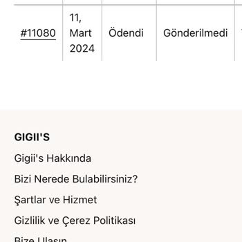 Gigii's Geciken Elbise Teslimatı Ve Bilgi Eksikliği