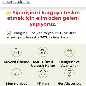 Yves Rocher Online Siparişimi İptal Etmek İstiyorum