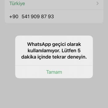 WhatsApp Çok Ciddi WhatsApp Hatası
