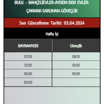 Denizli Büyükşehir Belediyesi Sefer Saatlerinin Azaltılması
