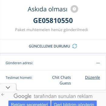 Guess Gues Ödediğim Ürünleri 18 Gündür Göndermiyor