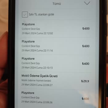 Vodafone Fatura İşlem Kendi Kendine