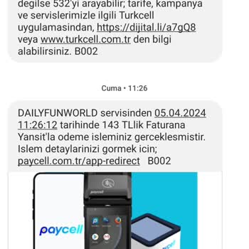 Turkcell Dailyfunworld Servisinden Haksız Para Çekimi