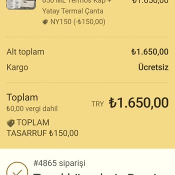 Dharma Caim Ürünüm Gelmedi