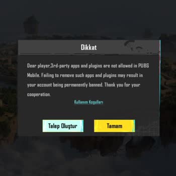PUBG (Pubgmobile.com) 3. Rd Party Den Ban Yedim Yedim