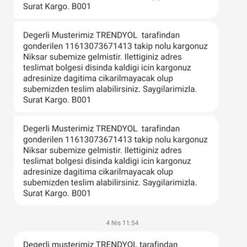 İş Ahlakı Olmayan Sürat Kargo
