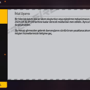 Garena Free Fire Fire Fire Haksız Ban
