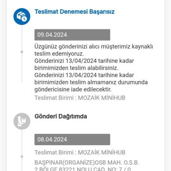 Gaziantep MNG Minihub Şubesi Mağduriyeti