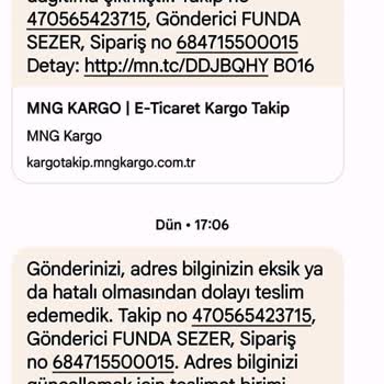Gaziantep MNG Minihub Şubesi Mağduriyeti