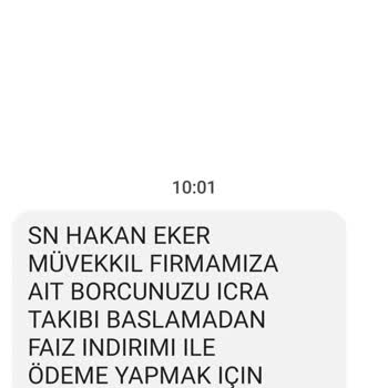Metka Hukuk (SMS) Metka Hukuk Bürosunda Gelen Mesaj