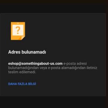 Somethingaboutus'ın Mailini Kapatması-ürünümü 10 Gündür Göndermemesi