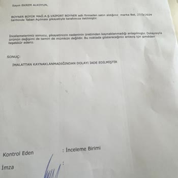 6 Günde Bozulan Bot Ve Boyner'in İlgisiz Müşteri Hizmetleri