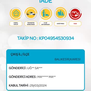 PTT Kargo Akçaabat Şb... Mağduriyeti
