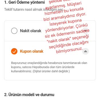 Hepsiburada "Eskiyi Yenile-Ek Ödeme" Ödeme Yapılmaması
