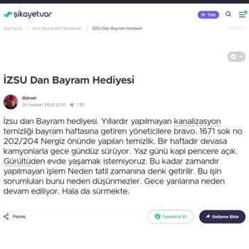 İzmir Büyükşehir Belediyesi'nin Bayram Hediyesi