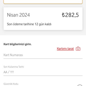 Vodafone Fatura Bilgi İtiraz
