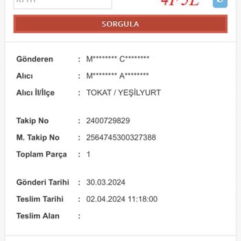 Madame Coco Siparişim Teslim Edildi Gözüküyor Ama Teslim Edilmedi