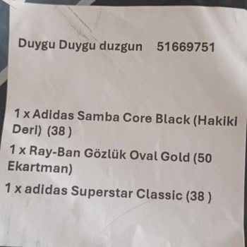 B&G Sportive Ürünümü Göndermediler, Orijinal Ürün Değiller