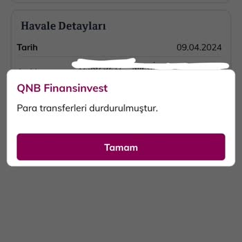 QNB Finansinvest'ten QNB Finansbank'a Para Gönderme
