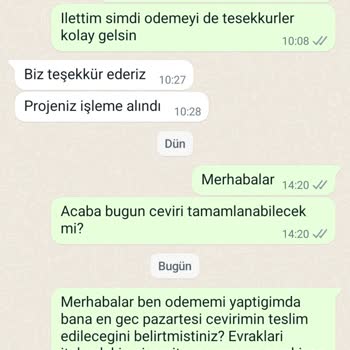 Boğaziçi Tercüme Çevirileri Teslim Etmedi