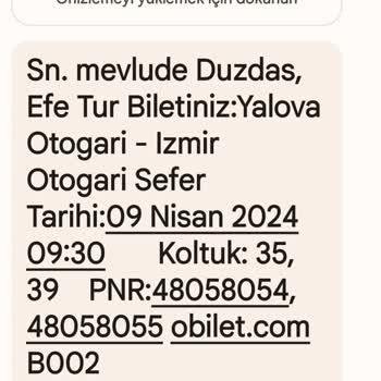 Efe Tur Mükerrer Bilet İçin Şikayet