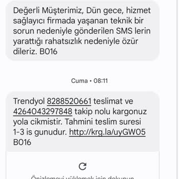Sipariş Ettiğim Ürünün Çıkış Şubesinde Beklettiği İçin Aras Kargo'dan