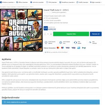 Lisansnet GTA5 Hesap Satışında Yanıltıcı Bilgiler