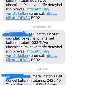 Turkcell'e Yurt Dışına Çıkarken Dikkat Çok Ama Çok Kötü Bir Hizmet!
