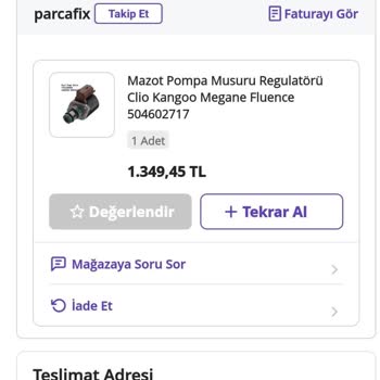 parcafix Mazot Pompa Müşürü