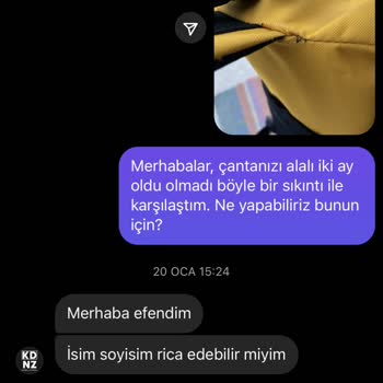 KDNZ Store Ürün Değişim Talebi