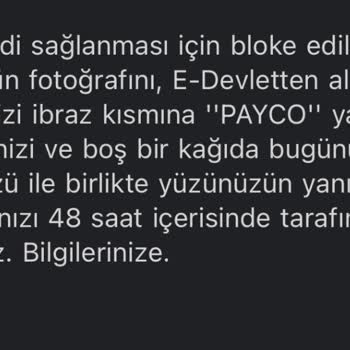 Payco Hesap Blokesi Koyması