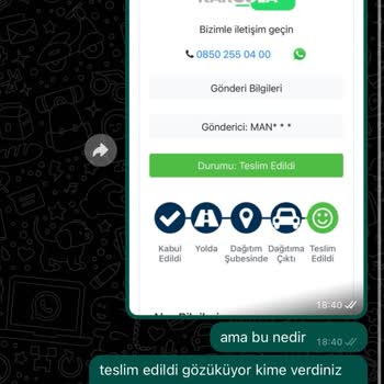 Kargola.com Kargola Paketim Bana Ulaşmamasına Rağmen Başkasına Teslim Edilmiş