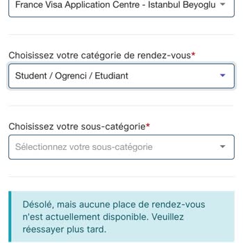 VFS Global Vize Randevusu Alamıyorum