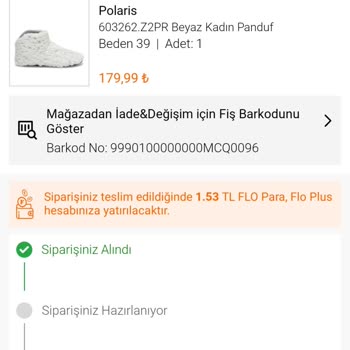 FLO Ayakkabı FLO Ürünü Gelmedi