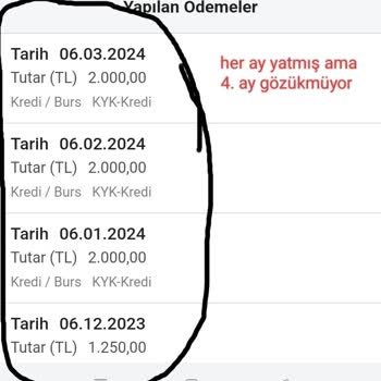 KYK Kredisi Yatmadı