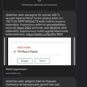 Isparta Petrol Turizm Kupon Kodu Hatası