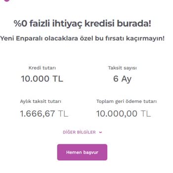 Enpara, Faizsiz Kredi, Hangikredi, Usulsüz Reklam