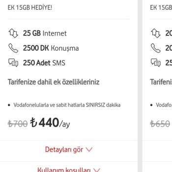Vodafone Paketleri Çok Pahalı