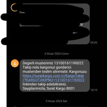 Sürat Kargo Bayram Hediyesi Kargom Nerede?