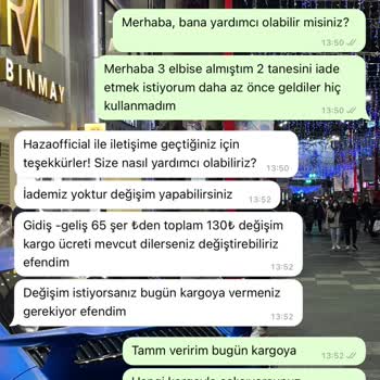 İade Kabul Etmeyen Firma @hazaaofficial