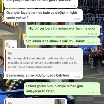 İade Kabul Etmeyen Firma @hazaaofficial