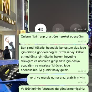 İade Kabul Etmeyen Firma @hazaaofficial