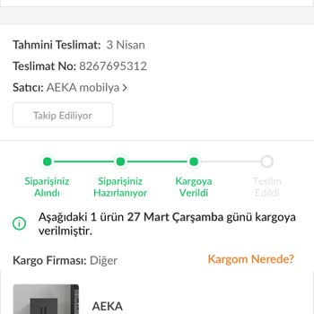 Evdemo Lojistik Ürünleri Teslim Etmiyor