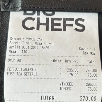 Big Chefs 75 TL Fuse Tea Ve Felaket Bir Fettucini