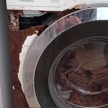 Beko Sacı Paslanıp Çürüyüp Delinen 5 Yıllık 11 Kiloluk Çamaşır Makinesi