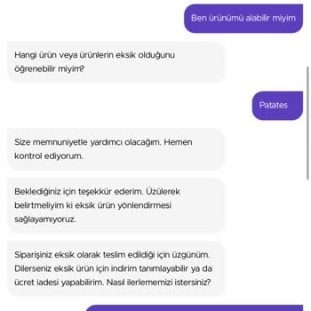 Getir Eksik Ürün Mağduriyeti