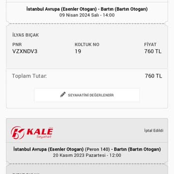 Obilet Metro Turizm Pişmanlıktır 1 Koltuğu 2-3 Kişiye Satıyorlar