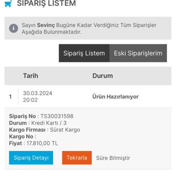 Zirve Bisiklet Sipariş Gönderimi Ve İletişim Sorunu