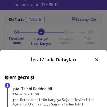 N11 Siparişimi İptal Etmiyor