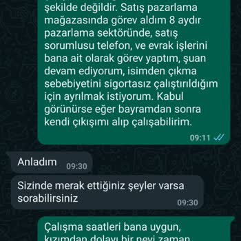 İşin Olsun Adasan İnşaat Adlı Firmadan Müstehcen Birlikte Olma Teklifi